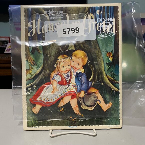 Hansel and Gretel Tray Frame Puzzle 80-4B Golden Press Playskool Children - Picture 3 of 3